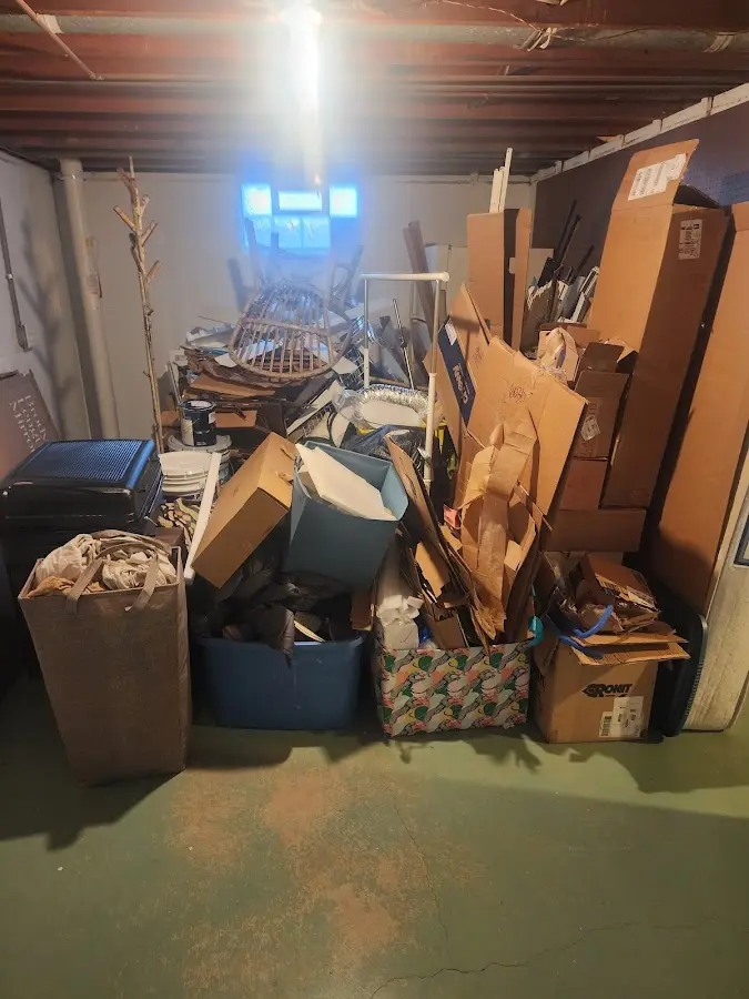 Roll-off dumpster container at job site for Concrete Dumpster Rental in Forestdale